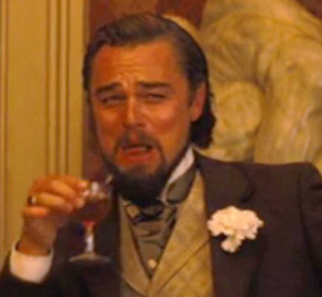 Leonardo Dicaprio Laughing