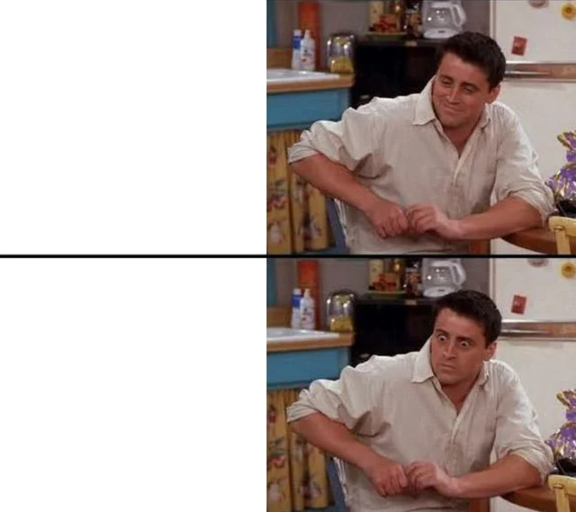 Surprised Joey (2 Panel)